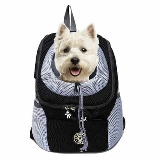 Netscroll Batoh na nošení psů, pohodlný a odolný, ideální pro malé i velké psy, dokonalý na turistiku a venkovní dobrodružství, prvotřídní taška pro snadné přenášení psů, velikost M, DoggyPack