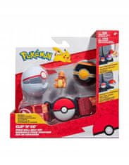 Jazwares Pokémon CLIP N GO Trenerský Pásek + 2x POKEBALL Charmander