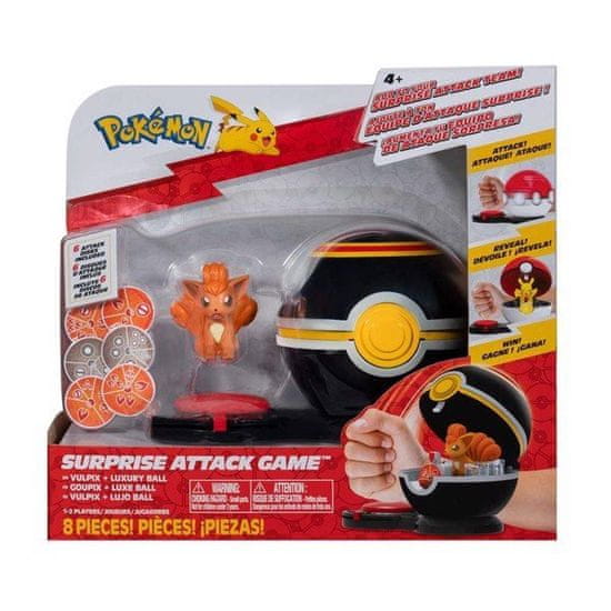 Jazwares Pokémon Surprise Attack Game Vulpix a Luxury Ball