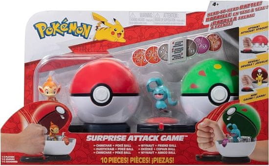 Jazwares Pokémon Surprise Attack Game Chimchar Wynaut