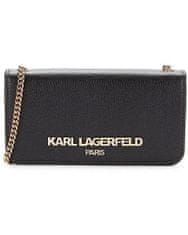 Karl Lagerfeld Dámská kožená kabelka, crossbody Chain Silver