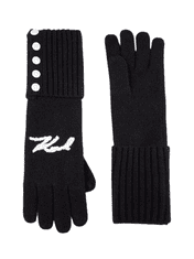 Karl Lagerfeld Paris dámské zimní rukavice Logo Longline univerzální