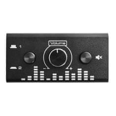 Spacetronic Audio přepínač a rozbočovač Hifi AUX jack obousměrný SPH-AA03