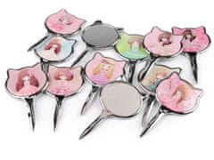 Kraftika 1ks růžová střední kosmetické zrcátko, zrcátka a zrcadla