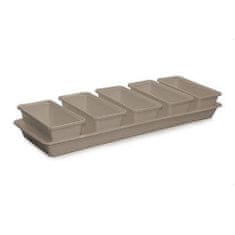 Plastkon Truhlík Minigarden 60cm taupe