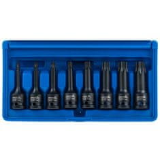 ASTA Zástrčné úderové hlavice TORX 1/2", T30 - T80, sada 8 ks - ASTA