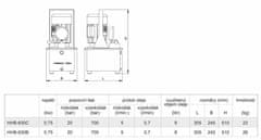 Genborx Elektrická hydraulická pumpa s tlakoměrem, jednostupňová, 20 bar - HHB-630C