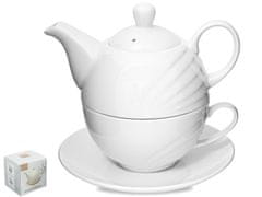 Bella Fiore Konvice porcelán 320ml + hrnek 240ml WHITE