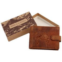 Delami Pánská kožená peněženka Ryba Tristan, camel