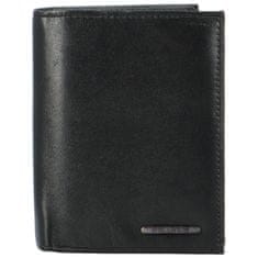 Bellugio Pánská kožená peněženka na výšku Bellugio Aarav, černá