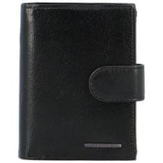 Bellugio Pánská kožená peněženka na výšku Bellugio Kain, černá
