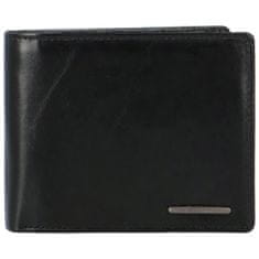 Bellugio Pánská kožená peněženka na šířku Bellugio Axell, černá