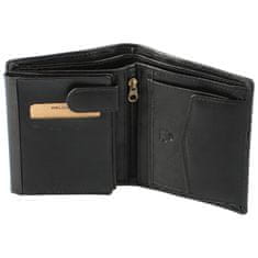 Bellugio Pánská kožená peněženka na výšku Bellugio Levian, černá