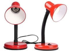 HADEX Stolní školní lampa E27, červená