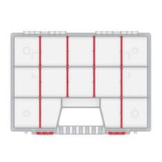 Kistenberg Plastový organizér 14 přihrádek NORT 390x290x65mm, přepážky