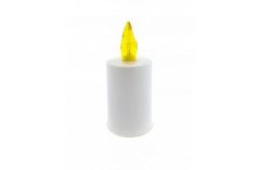 HADEX LED hřbitovní svíčka bílá žlutý plamen LUX BC 173