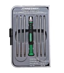 Jonnesway Sada šroubováků na jemnou mechaniku (PH, PL, TORX, IMBUS), 7 ks - JONNESWAY D35PC27S