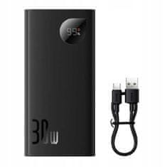 BASEUS Baseus Adaman2 powerbank s displejem 10000mAh 30W 2 x USB /1x USB typu C