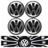 Volkswagen Emblémy na kola 60 mm nálepky