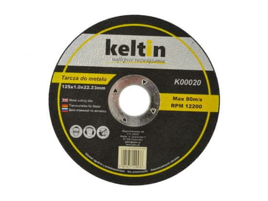 Keltin Kotouč řezný na kov 125x1,0x22,2mm KELTIN