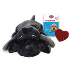 Greatstore Snuggle Puppy Plyšové štěně s tlukoucím srdcem černé