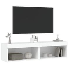 Greatstore TV skříňky s LED osvětlením 2 ks bílé 60 x 30 x 30 cm