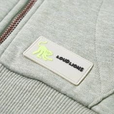 Vidaxl Dětská mikina s kapucí na zip světle khaki melanž 140