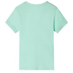 Vidaxl Dětské tričko světle zelené 104
