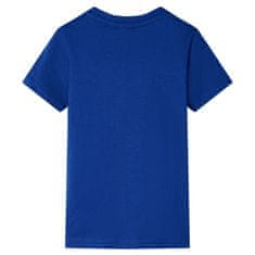 Vidaxl Dětské tričko tmavě modré 104