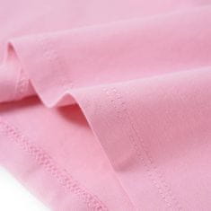 Vidaxl Dětské tričko s krátkým rukávem jasně růžové 128