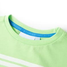Vidaxl Dětské tričko neonově zelené 92