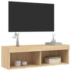 Vidaxl TV skříňka s LED osvětlením dub sonoma 100 x 30 x 30 cm