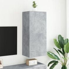 Vidaxl Nástěnná TV skříňka betonově šedá 40,5 x 30 x 90 cm kompozit