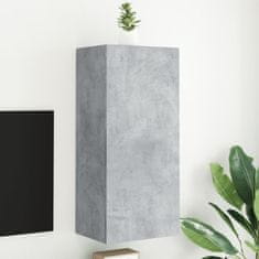 Vidaxl Nástěnná TV skříňka betonově šedá 40,5 x 30 x 90 cm kompozit