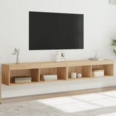 Greatstore TV skříňky s LED osvětlením 2 ks dub sonoma 100 x 30 x 30 cm