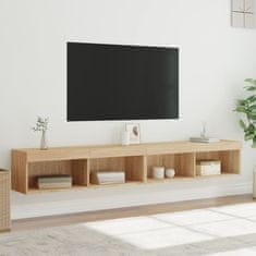 Greatstore TV skříňky s LED osvětlením 2 ks dub sonoma 100 x 30 x 30 cm