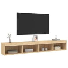 Greatstore TV skříňky s LED osvětlením 2 ks dub sonoma 100 x 30 x 30 cm