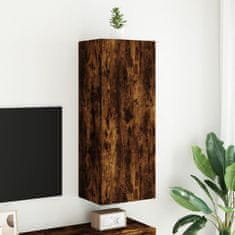 Vidaxl Nástěnná TV skříňka kouřový dub 40,5x30x102 cm kompozitní dřevo