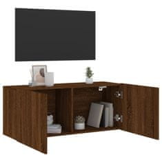 Vidaxl TV skříňka nástěnná hnědý dub 100 x 30 x 41 cm