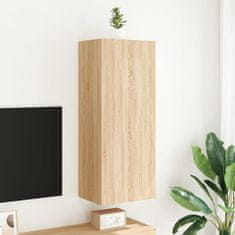 Greatstore Nástěnná TV skříňka dub sonoma 40,5x30x102 cm kompozitní dřevo