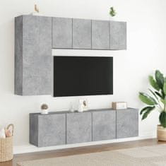 Vidaxl TV skříňky nástěnné 2 ks betonově šedé 60 x 30 x 41 cm