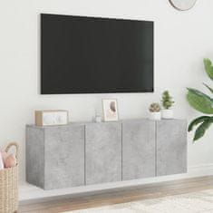 Vidaxl TV skříňky nástěnné 2 ks betonově šedé 60 x 30 x 41 cm