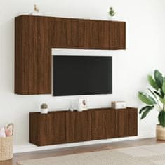 Vidaxl TV skříňky nástěnné 2 ks hnědý dub 60 x 30 x 41 cm