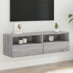 Vidaxl Nástěnná TV skříňka šedá sonoma 100x30x30 cm kompozitní dřevo