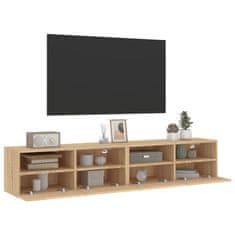 Vidaxl Nástěnné TV skříňky 2 ks dub sonoma 80 x 30 x 30 cm kompozit