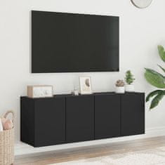 Vidaxl TV skříňky nástěnné 2 ks černé 60 x 30 x 41 cm