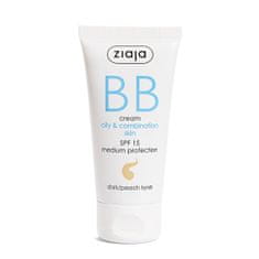 Ziaja BB krém pro mastnou a smíšenou pleť SPF 15 Dark/Peach Tone (BB Cream) 50 ml