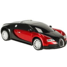 WOWO Bugatti Veyron RC Auto na Dálkové Ovládání, Licencovaný Model 124, Červená Barva