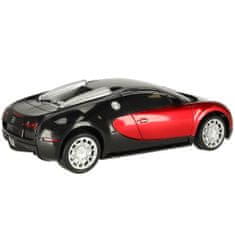 WOWO Bugatti Veyron RC Auto na Dálkové Ovládání, Licencovaný Model 124, Červená Barva