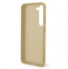 Guess  PC/TPU Glitter Flakes Metal Logo Zadní Kryt pro Samsung Galaxy S23 Gold